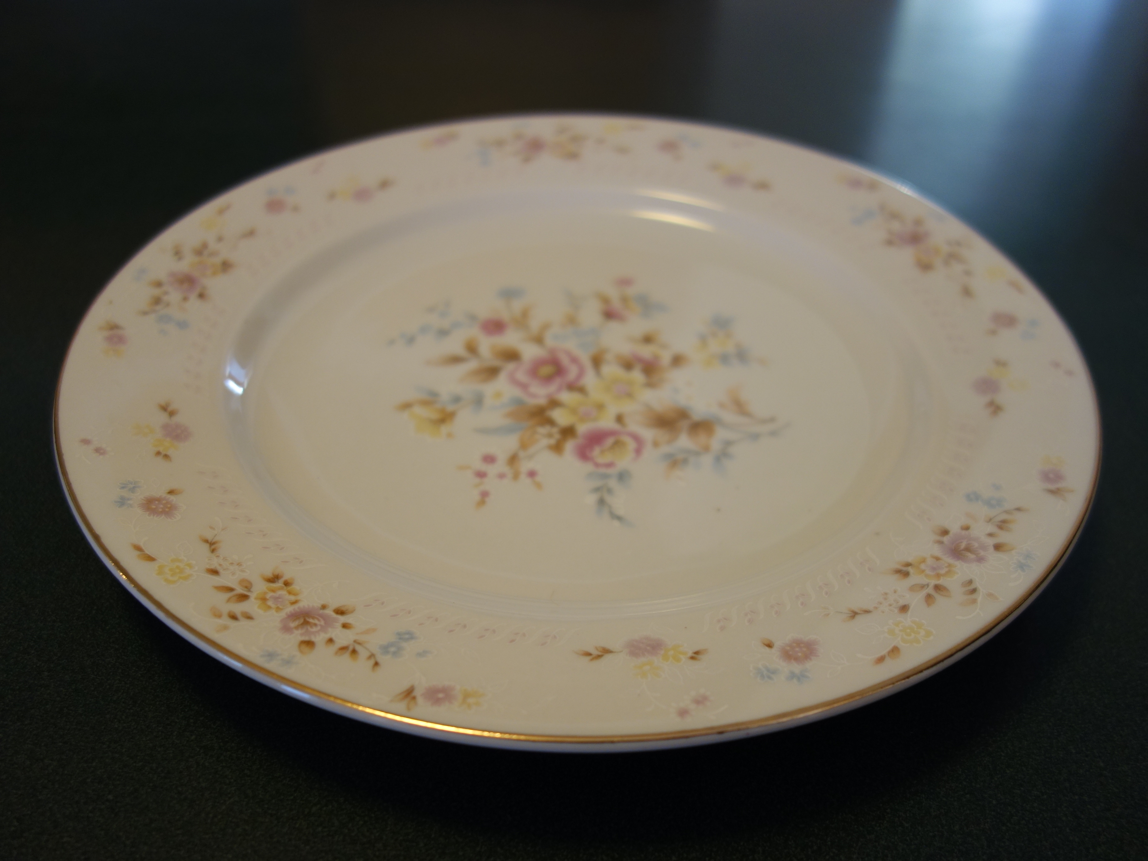 Vintage Pink and Blue Floral China Set