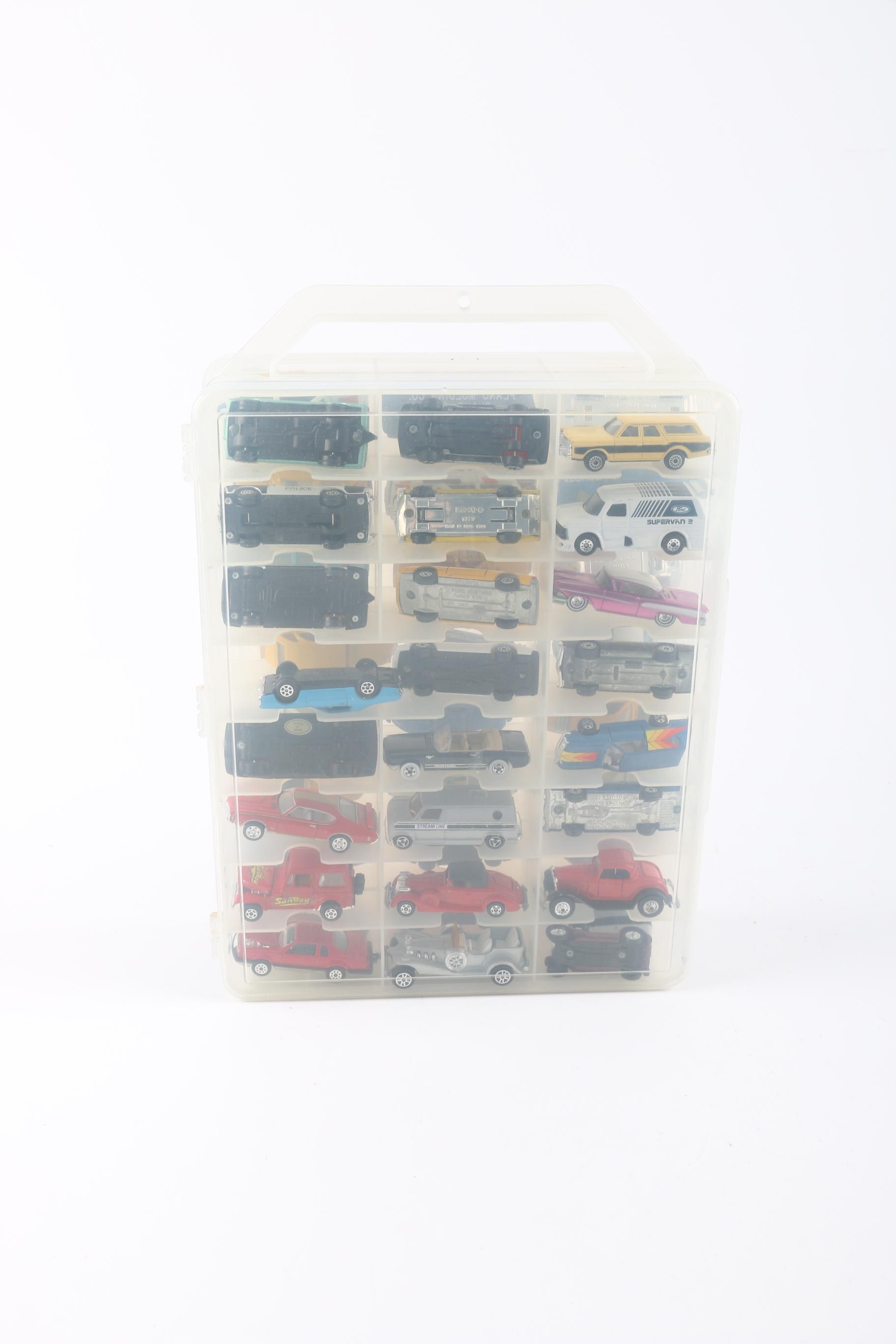 1:64 Scale Vintage Die-Cast Cars and Case