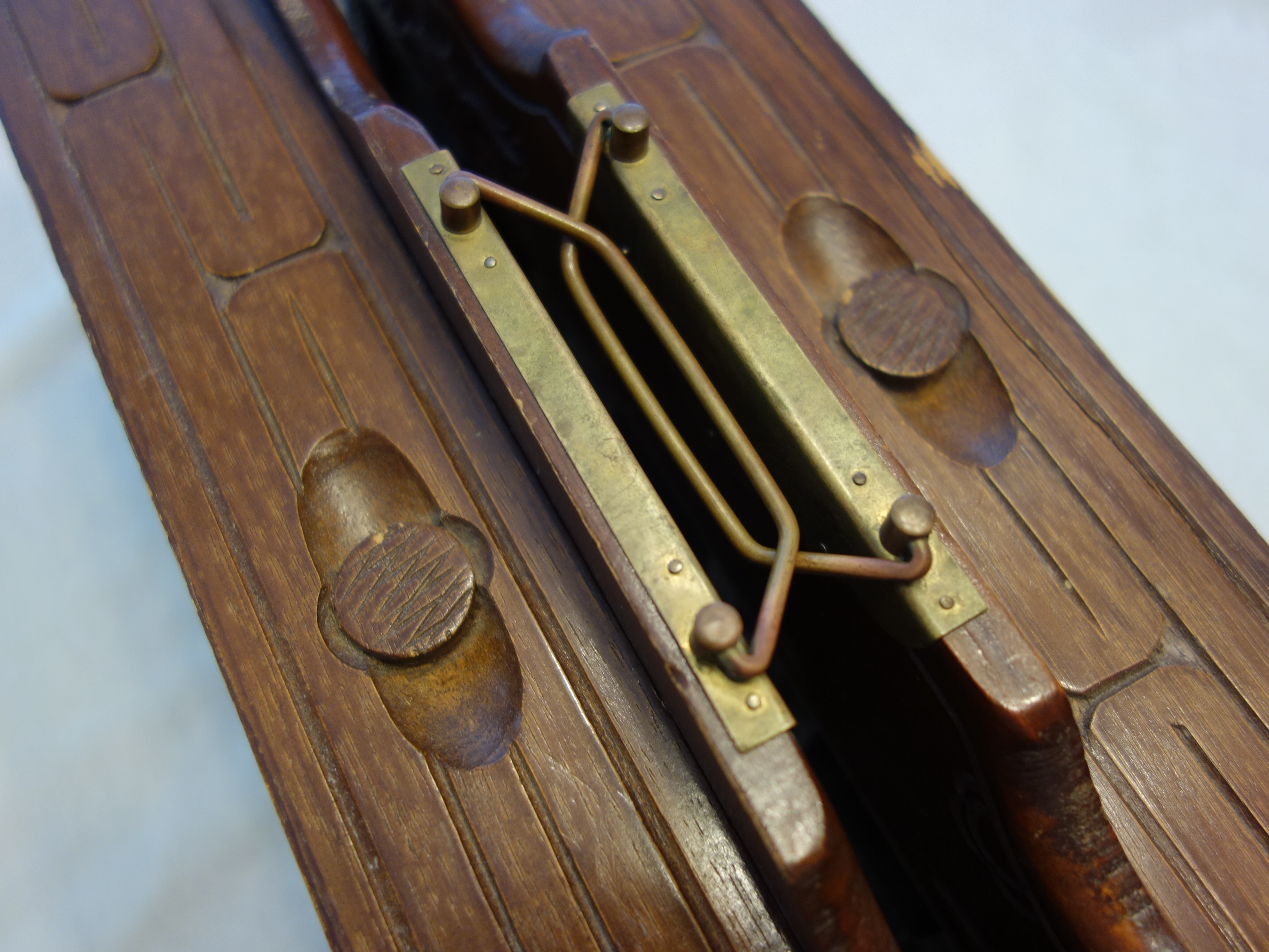 Vintage Chinese Carved Wooden Chess Set