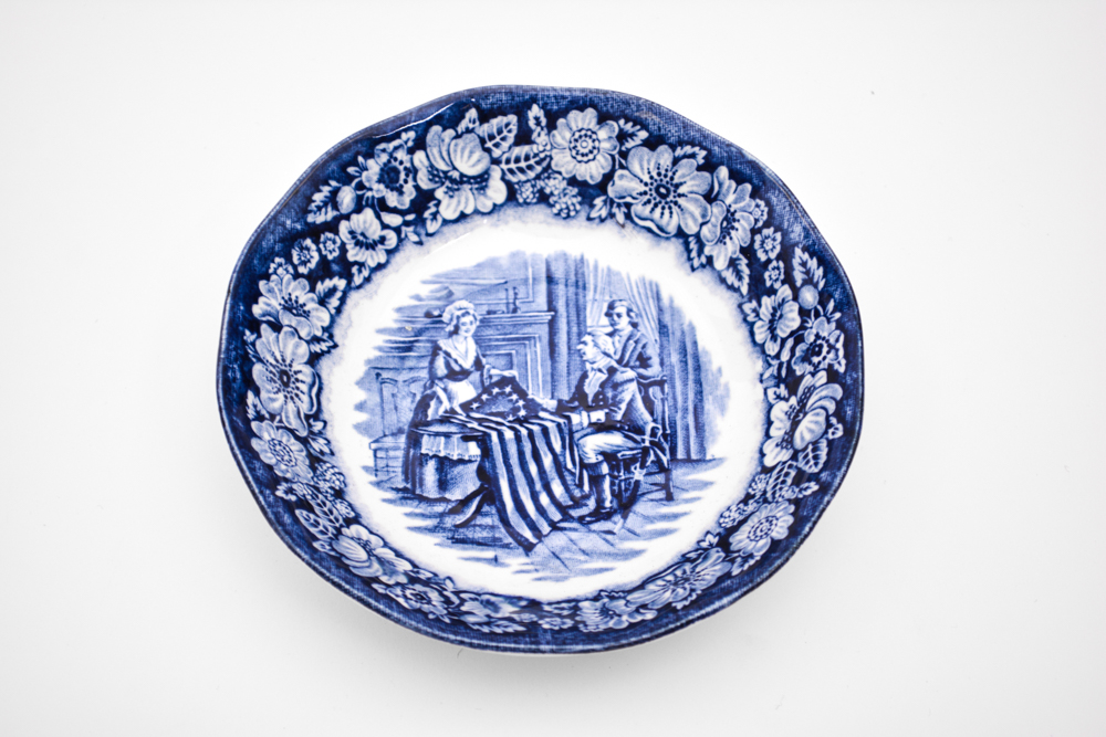 Collection of Staffordshire "Liberty Blue" China