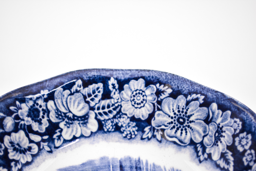 Collection of Staffordshire "Liberty Blue" China