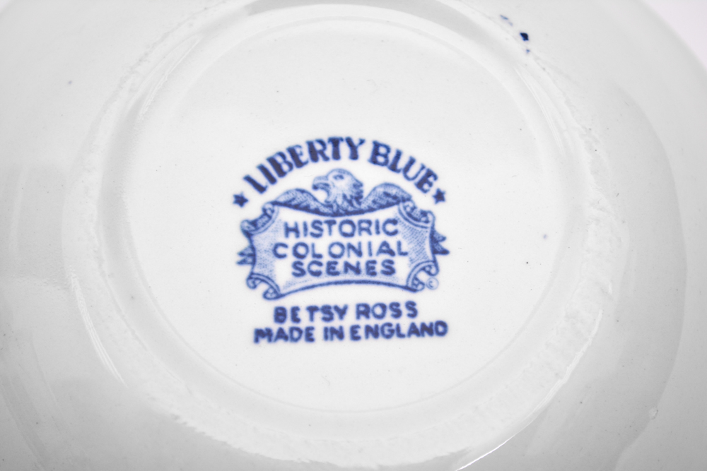 Collection of Staffordshire "Liberty Blue" China