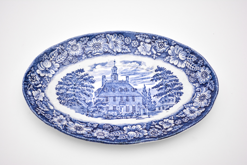 Collection of Staffordshire "Liberty Blue" China