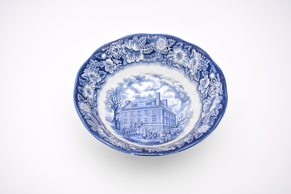 Collection of Staffordshire "Liberty Blue" China