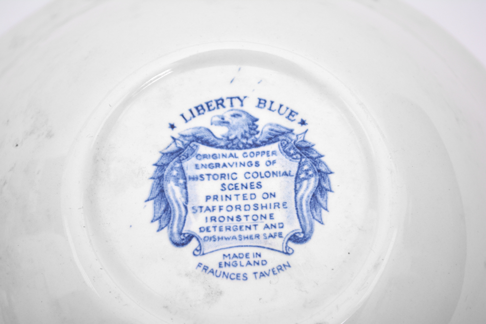 Collection of Staffordshire "Liberty Blue" China