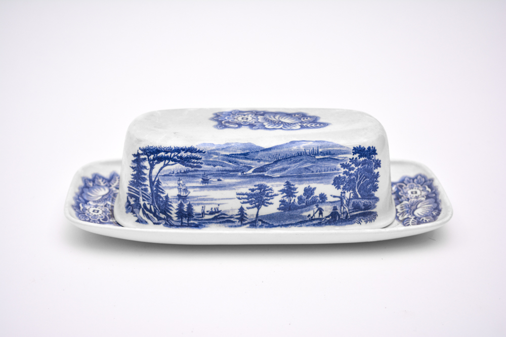 Collection of Staffordshire "Liberty Blue" China