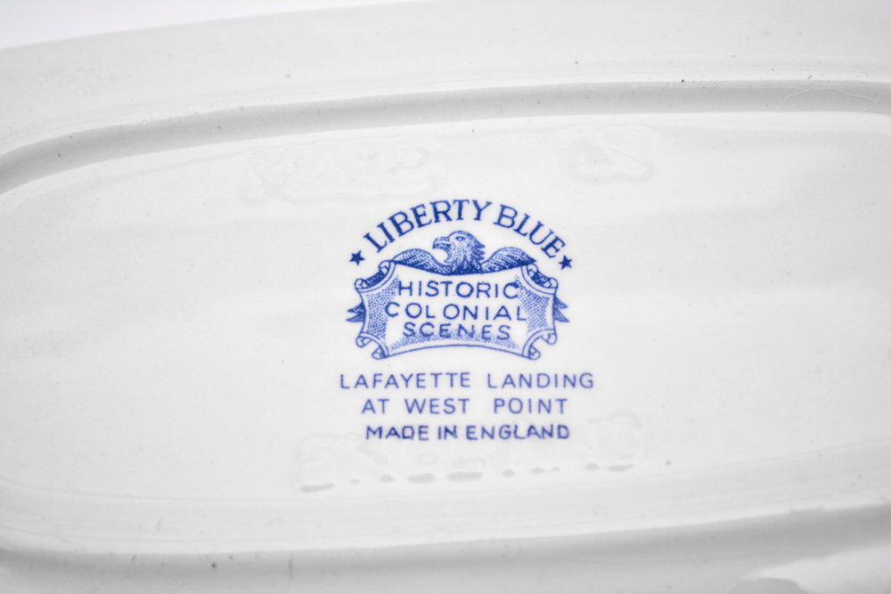 Collection of Staffordshire "Liberty Blue" China