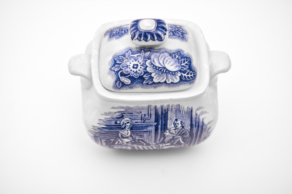 Collection of Staffordshire "Liberty Blue" China