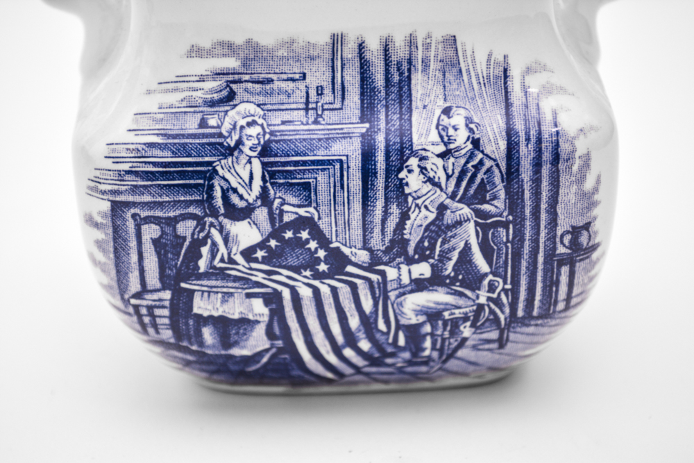 Collection of Staffordshire "Liberty Blue" China