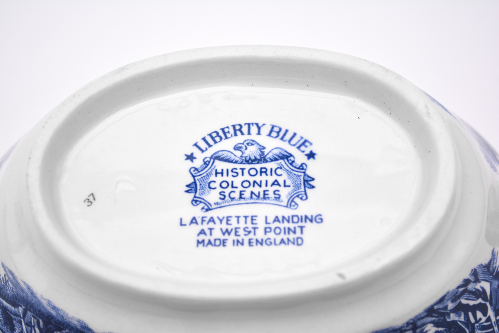 Collection of Staffordshire "Liberty Blue" China