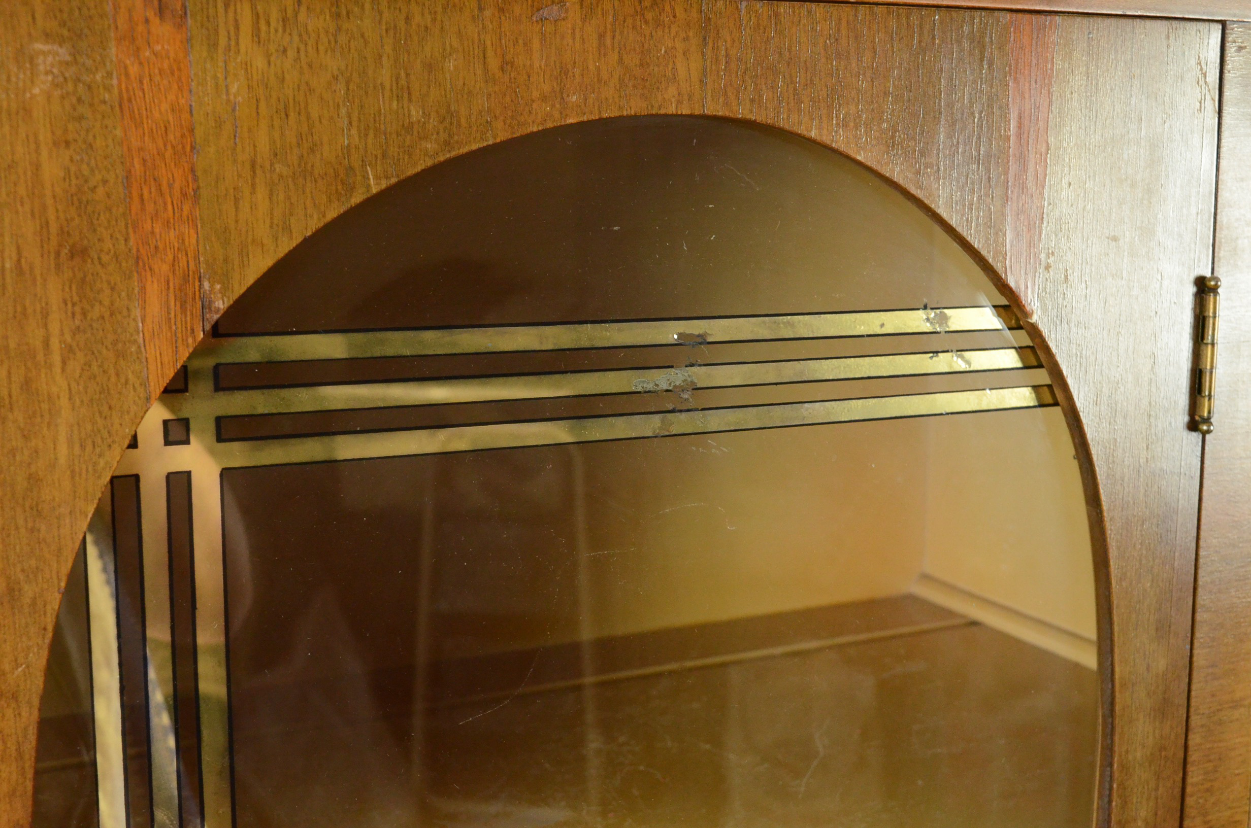 Circa 1930s Art Deco China Cabinet