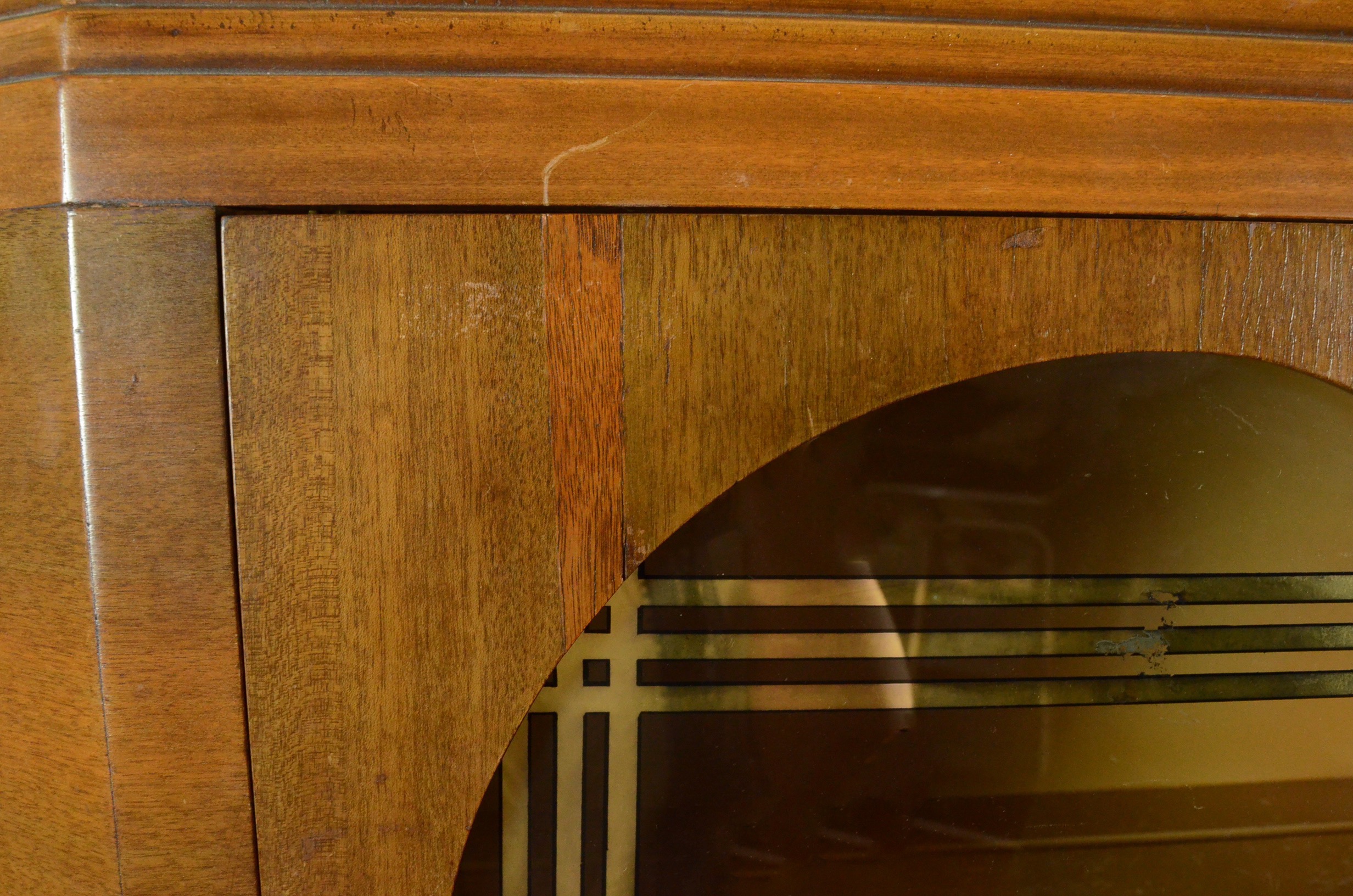 Circa 1930s Art Deco China Cabinet