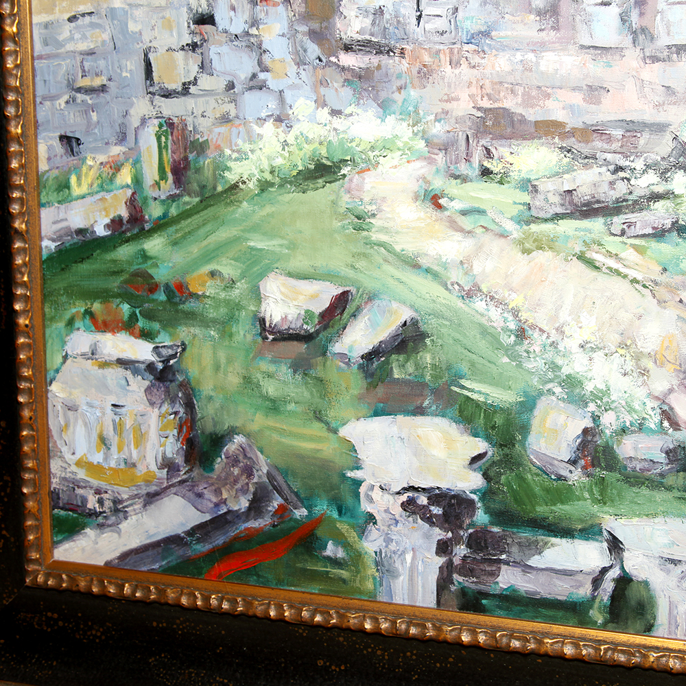 Soo Cha Griffith Original Oil "Roman Decline"