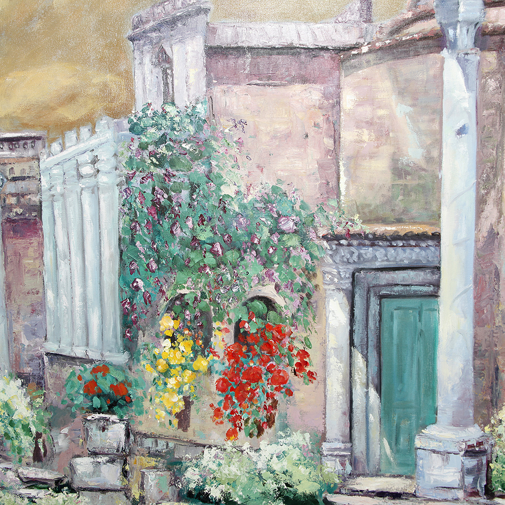 Soo Cha Griffith Original Oil "Roman Decline"