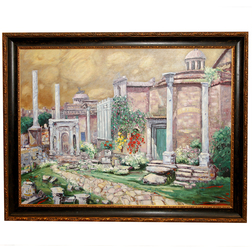 Soo Cha Griffith Original Oil "Roman Decline"