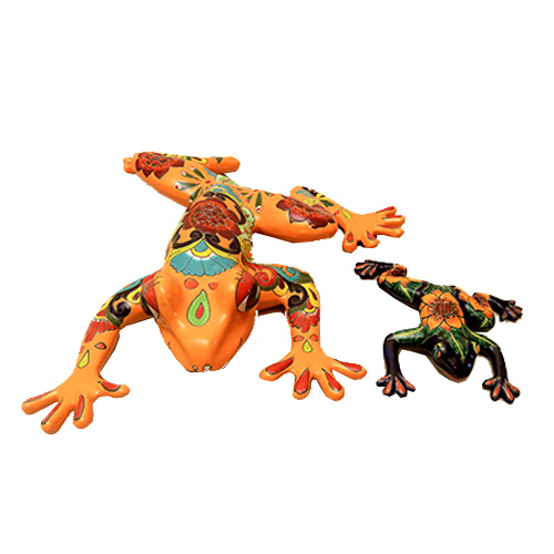 Pair of Ceramic Frogs