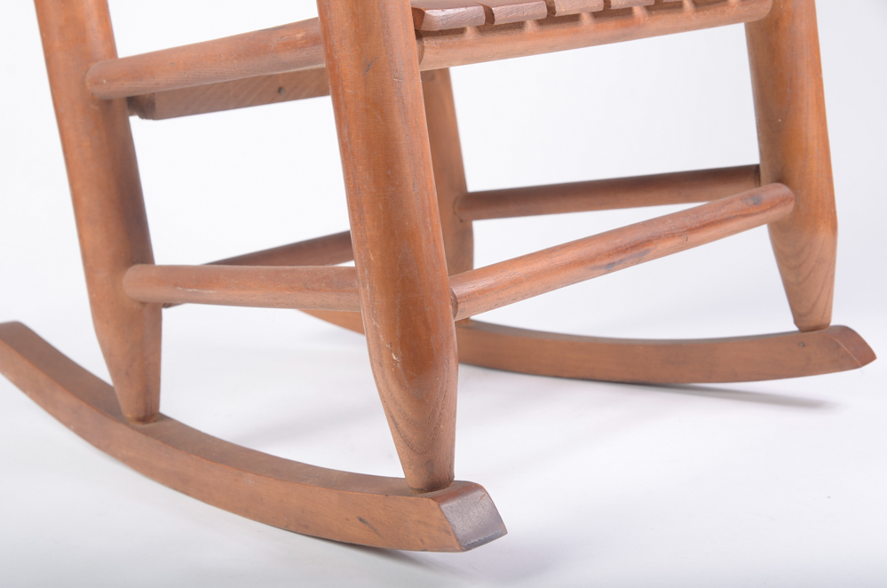 Child's Vintage Slat Seat Rocking Chair