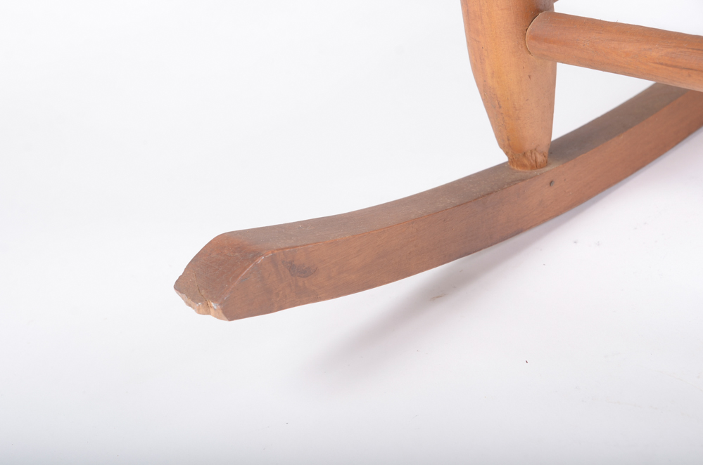 Child's Vintage Slat Seat Rocking Chair