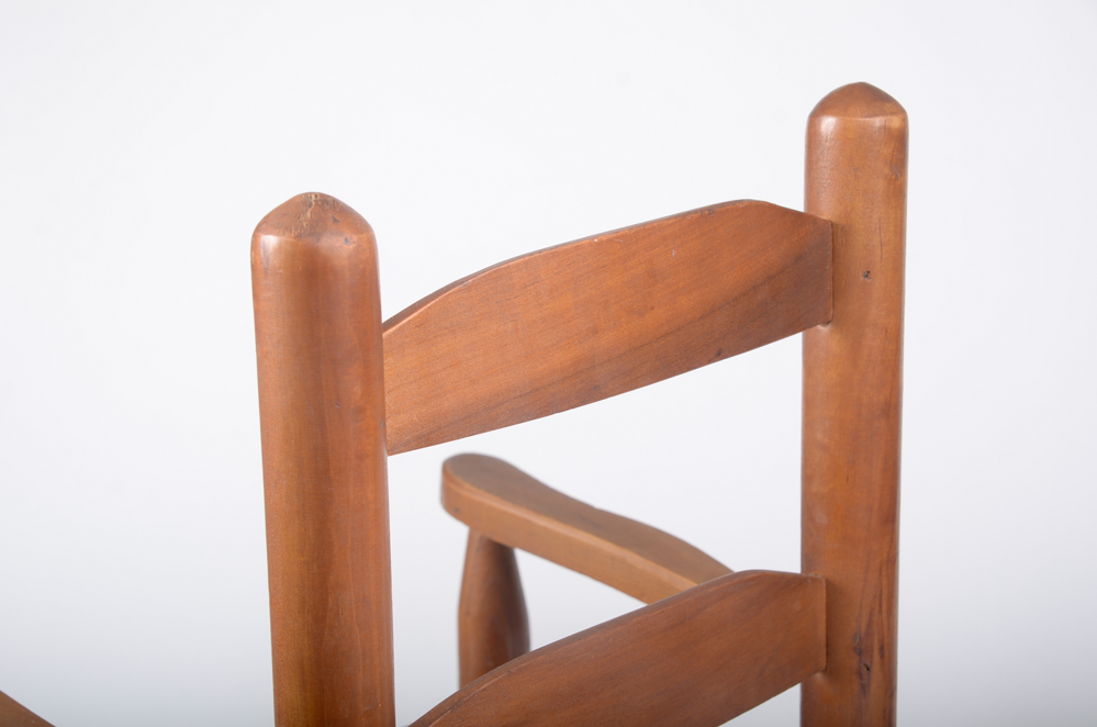 Child's Vintage Slat Seat Rocking Chair