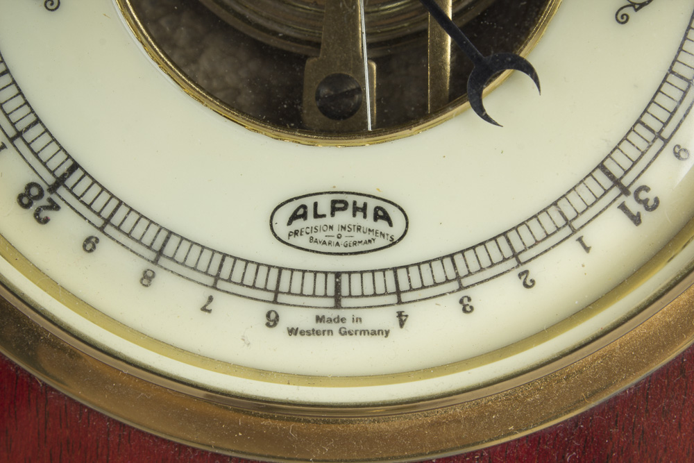 Vintage West German Alpha Precision Instruments Barometer/Thermometer