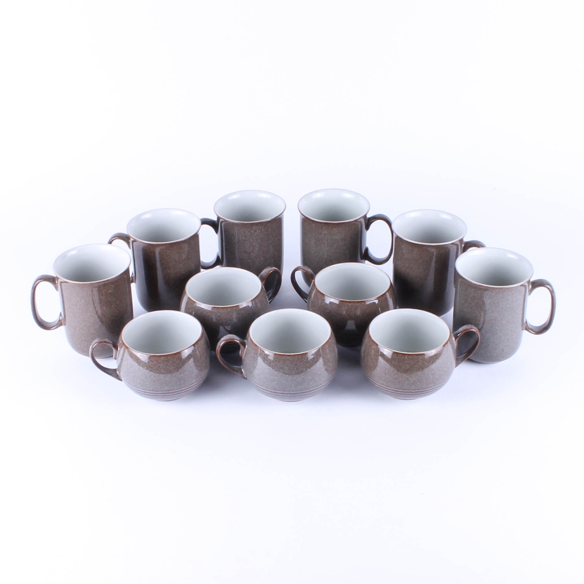 Set of Denby "Greystone" Cups and Mugs