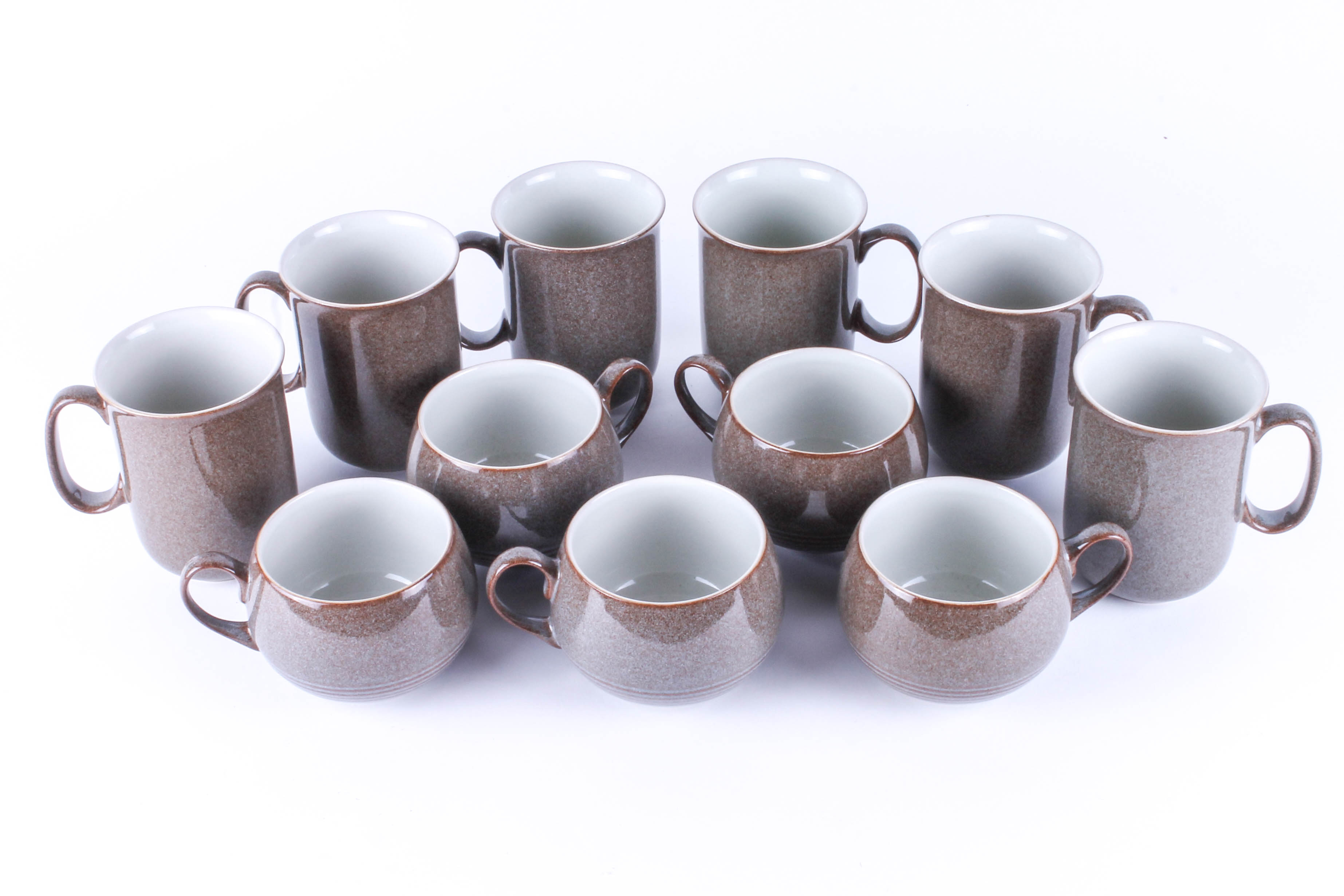 Set of Denby "Greystone" Cups and Mugs