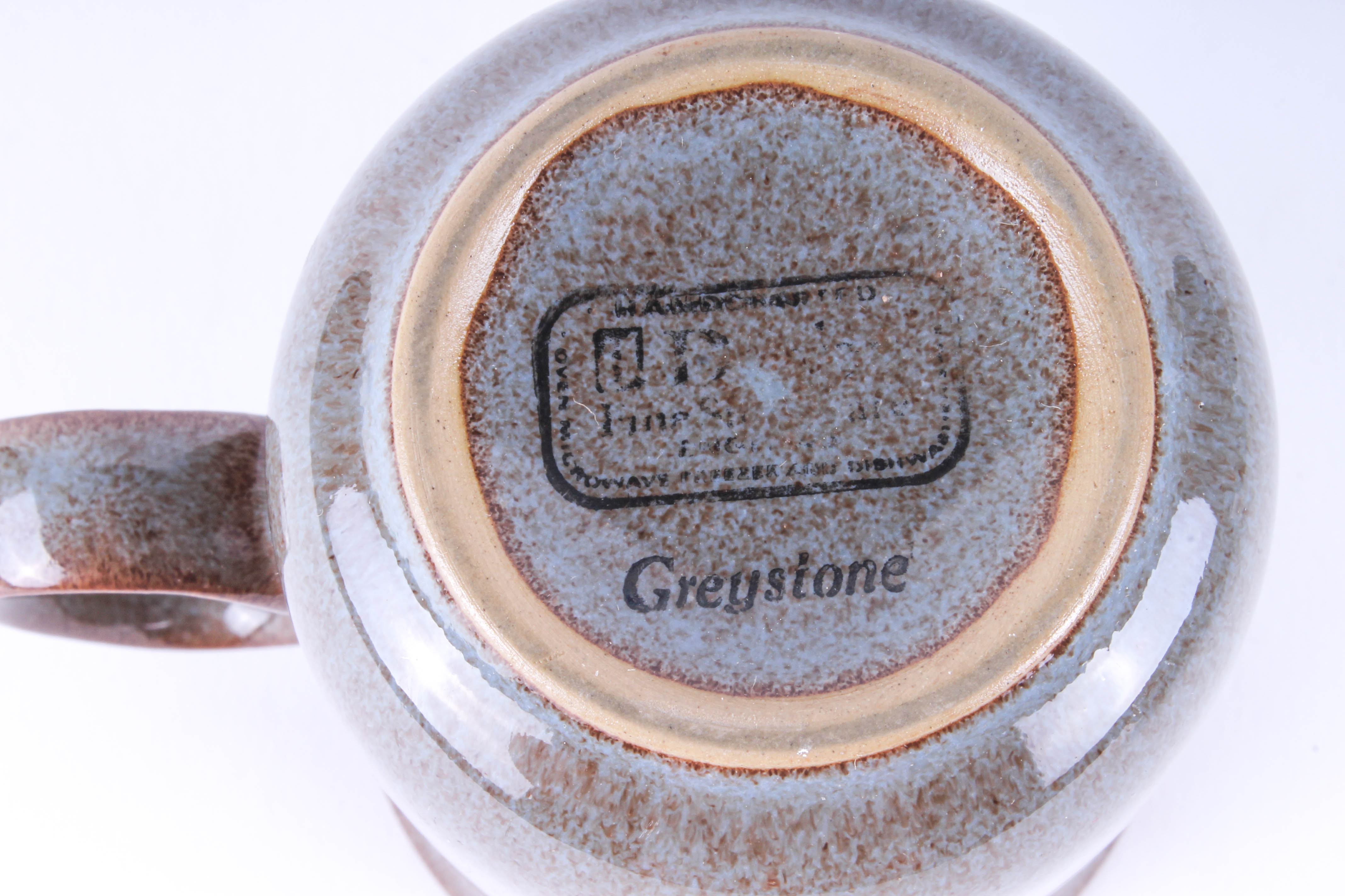 Set of Denby "Greystone" Cups and Mugs