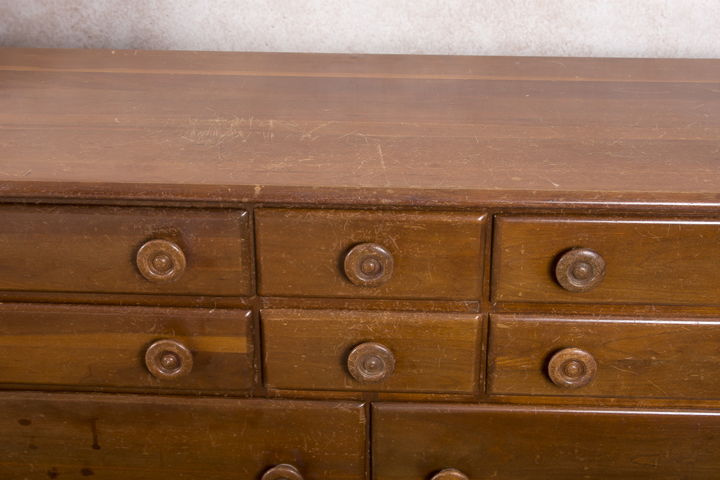 Cherry Wood Chest of Drawers By Crawford Furniture