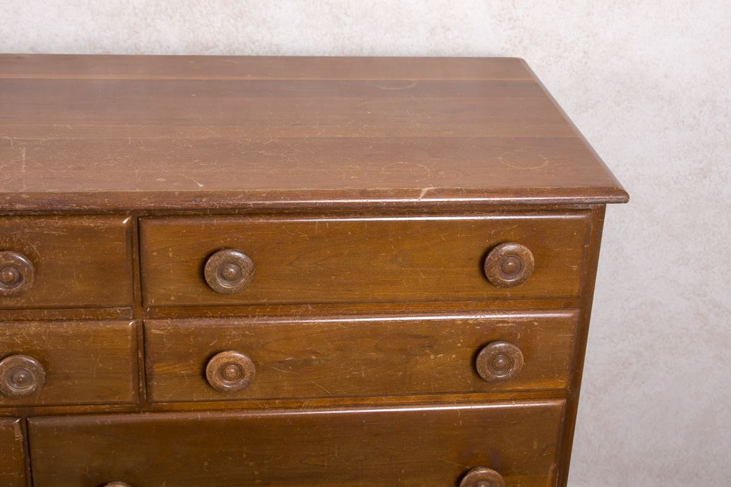 Cherry Wood Chest of Drawers By Crawford Furniture