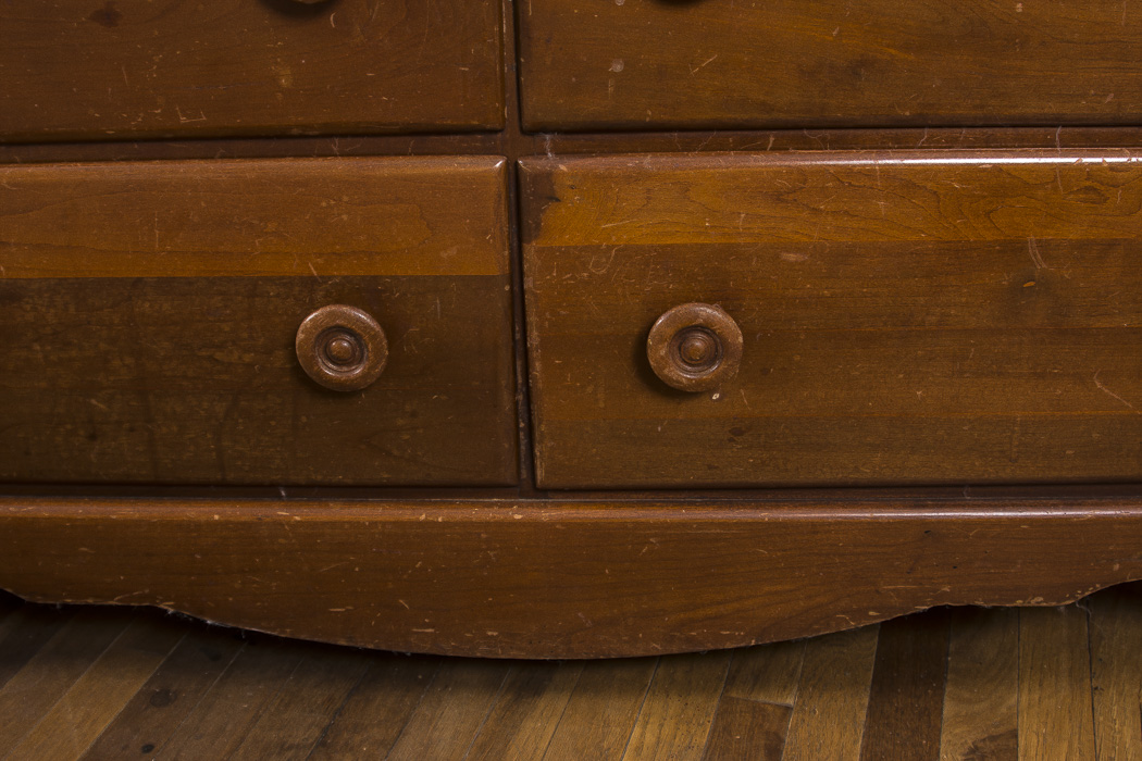 Cherry Wood Chest of Drawers By Crawford Furniture