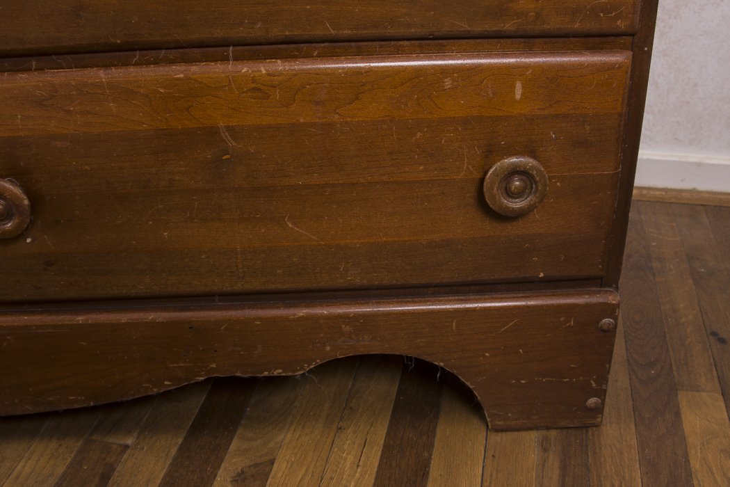 Cherry Wood Chest of Drawers By Crawford Furniture