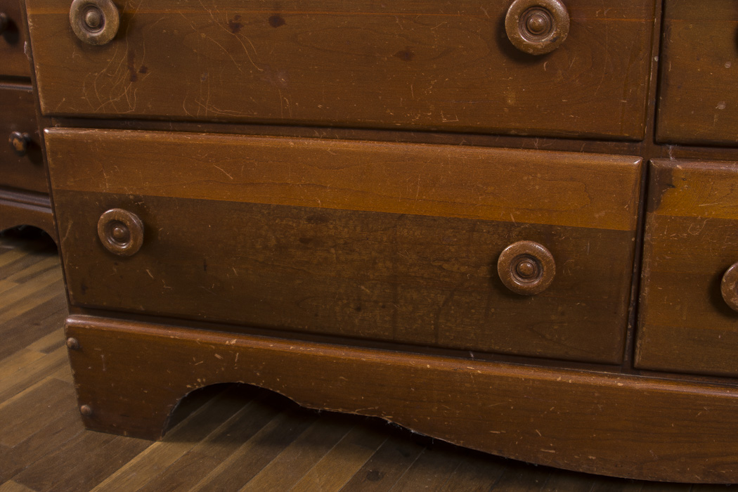 Cherry Wood Chest of Drawers By Crawford Furniture