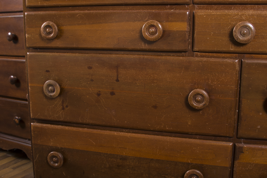 Cherry Wood Chest of Drawers By Crawford Furniture