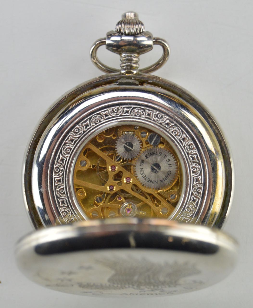 1889 Morgan Silver Dollar Pocket Watch from the American Historic Society
