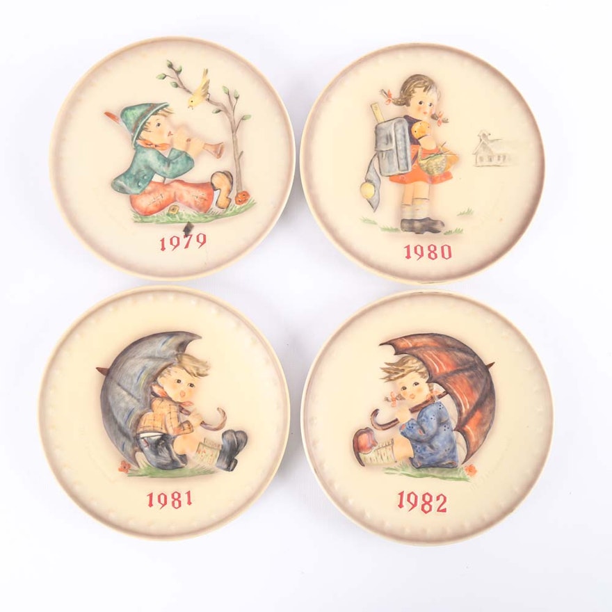 MJ Hummel Commemorative Plates 1979-1982