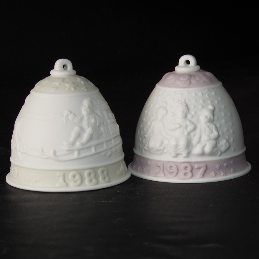 Lladro Christmas Bell Ornaments