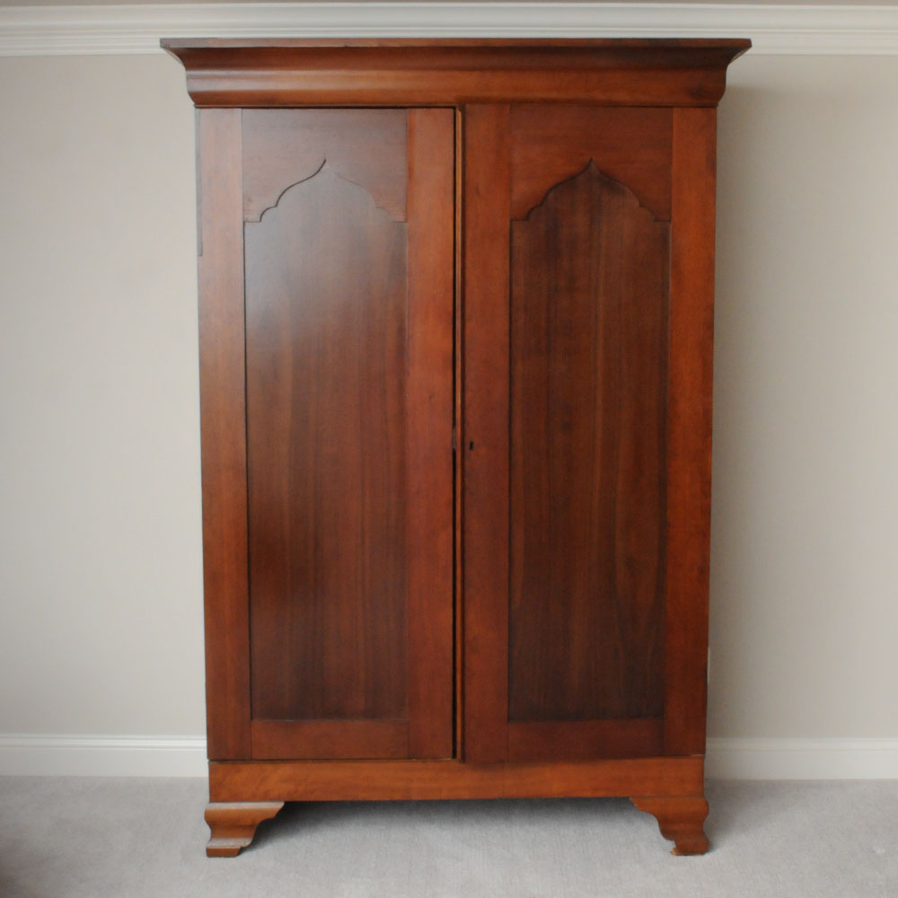 Vintage Early American Style Walnut Armoire