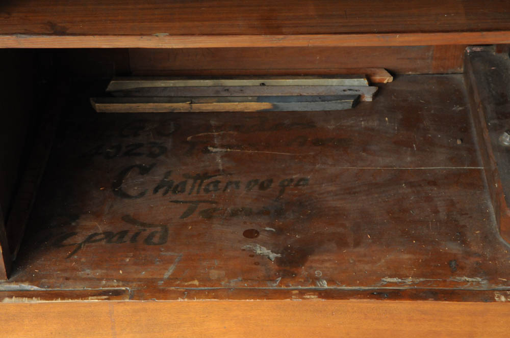 Vintage Early American Style Walnut Armoire