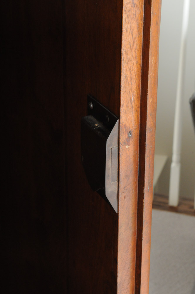 Vintage Early American Style Walnut Armoire