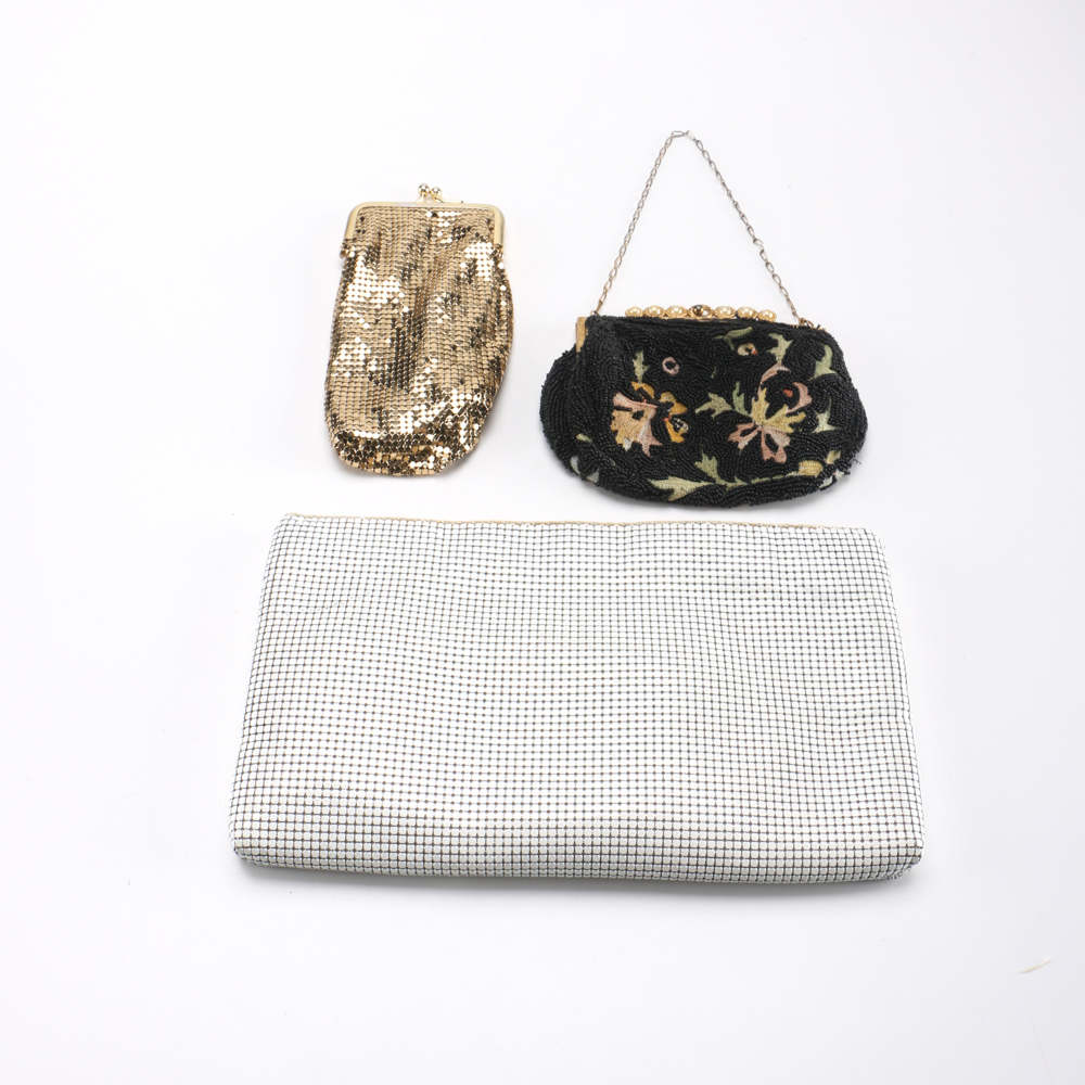 Vintage Handbags Including Longchamps and Whiting & Davis