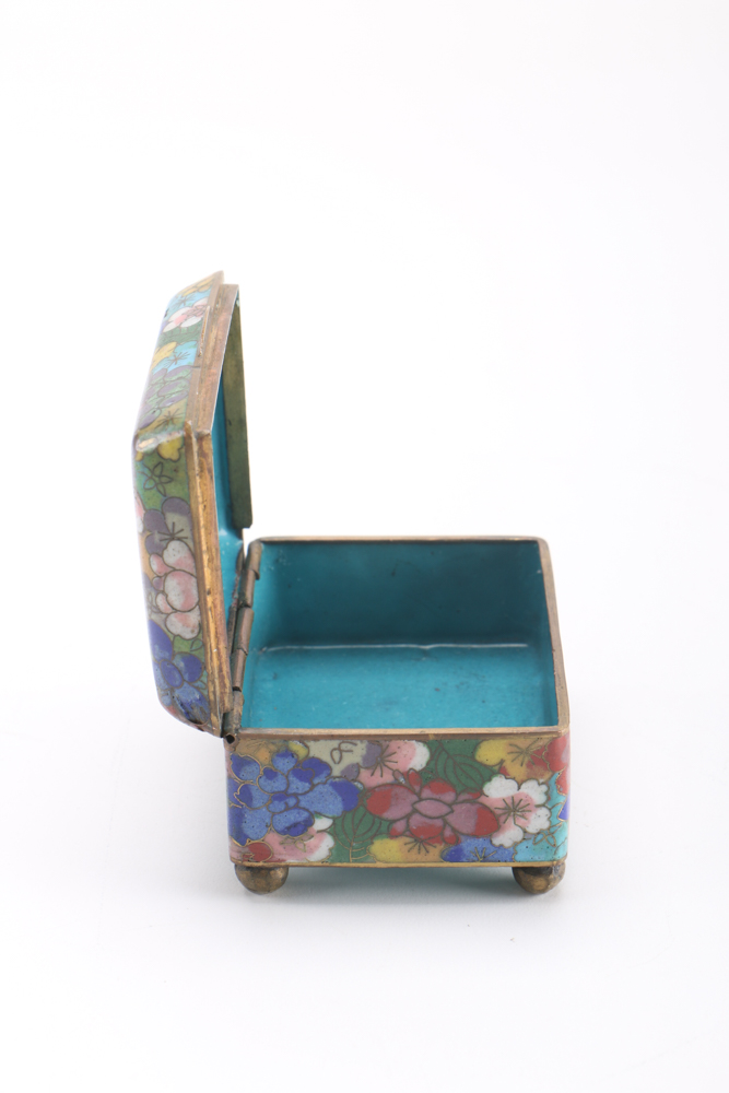 Hand-Painted Chinese Cloisonné Decor and Dishes