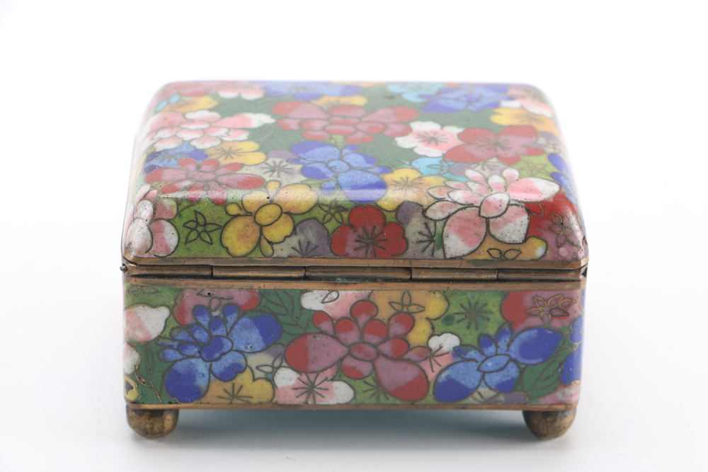 Hand-Painted Chinese Cloisonné Decor and Dishes