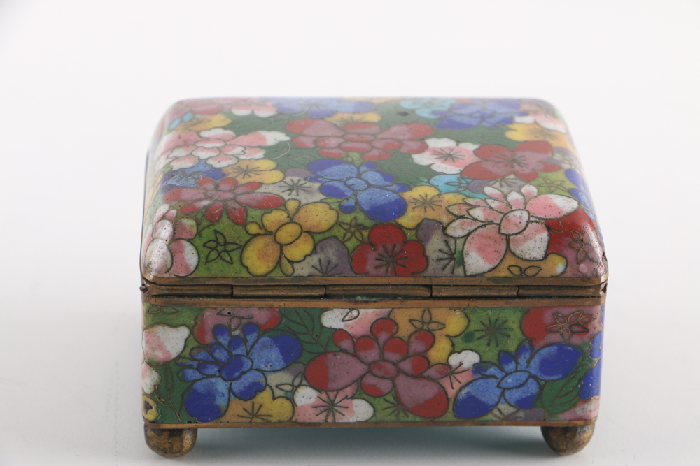 Hand-Painted Chinese Cloisonné Decor and Dishes