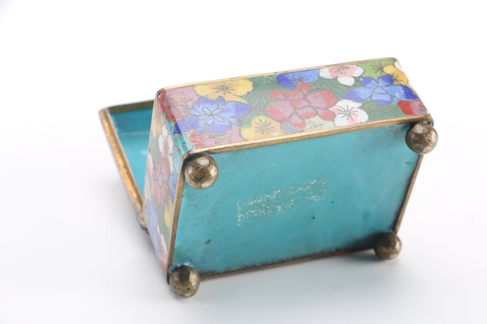 Hand-Painted Chinese Cloisonné Decor and Dishes