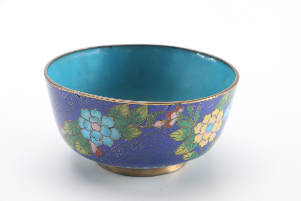 Hand-Painted Chinese Cloisonné Decor and Dishes