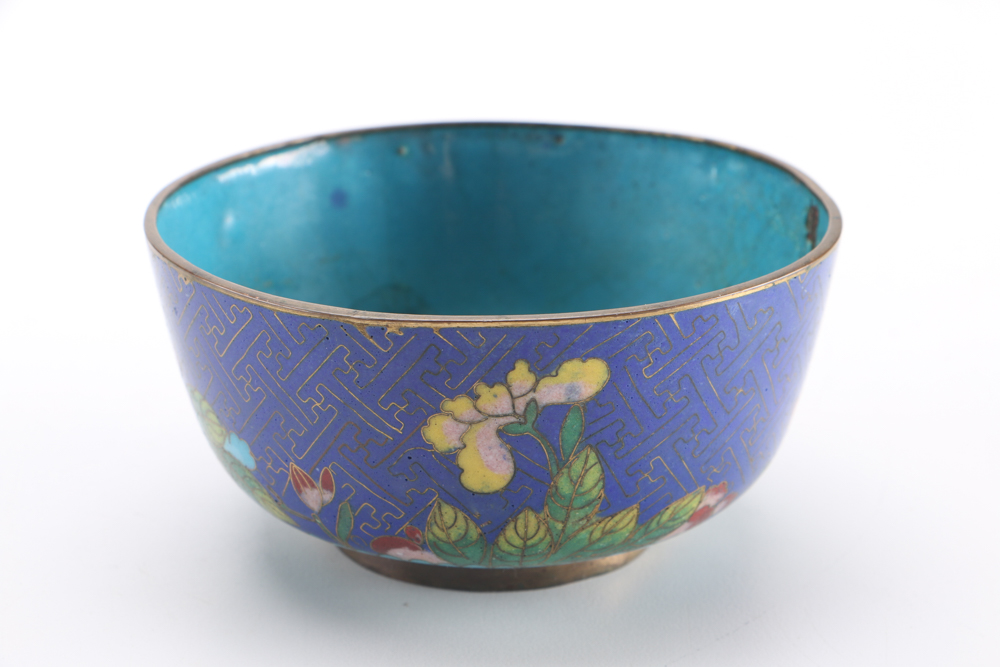 Hand-Painted Chinese Cloisonné Decor and Dishes