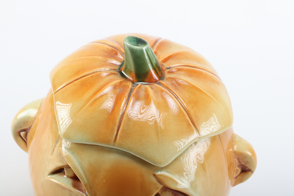 Circa 1955 McCoy Pottery Jack-o-Lantern Cookie Jar