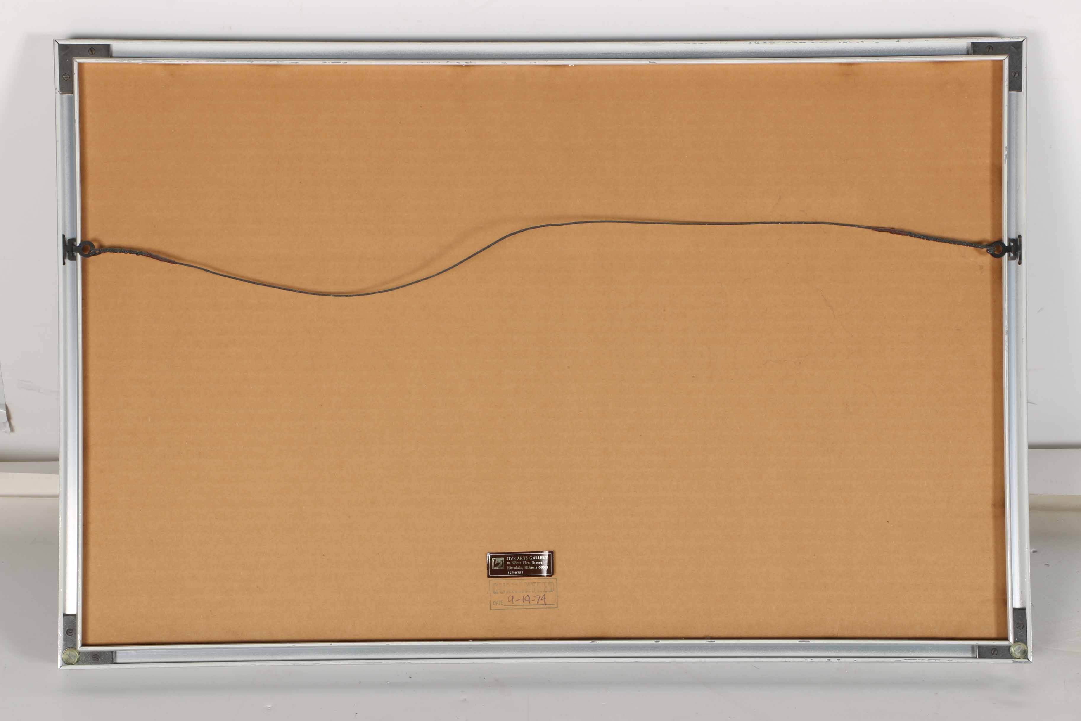 Original H. Maylath Pastel Seascape Drawing