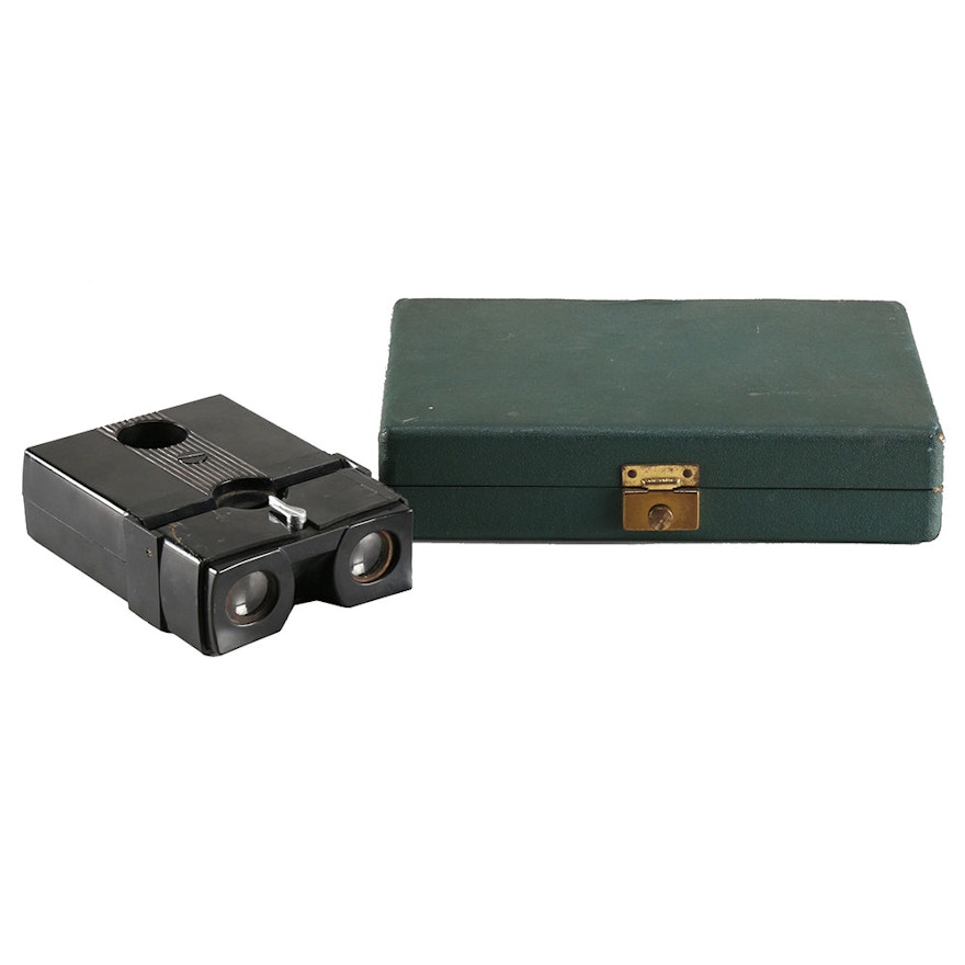 Stereo Realist Slide Viewer with Case and Tool