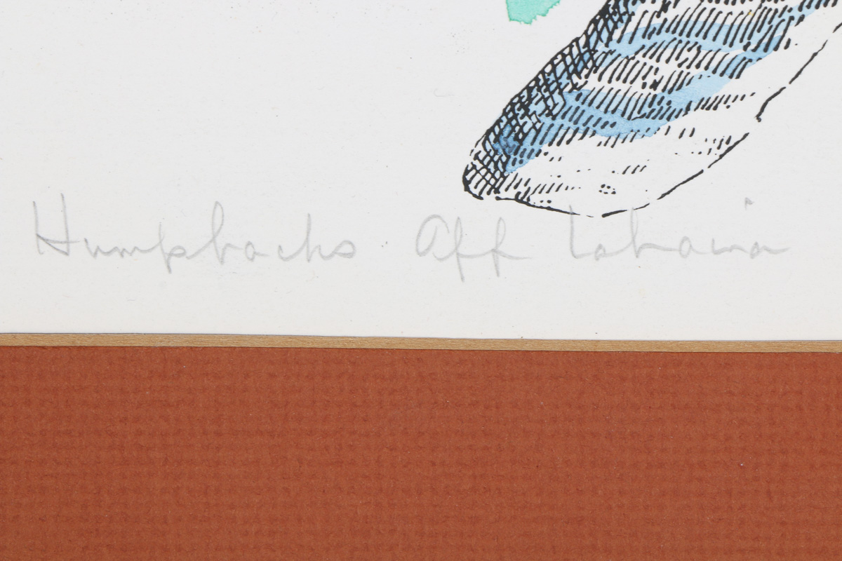 Bill Bagley "Humpbacks Off Lahaina"  Hand Colored Serigraph